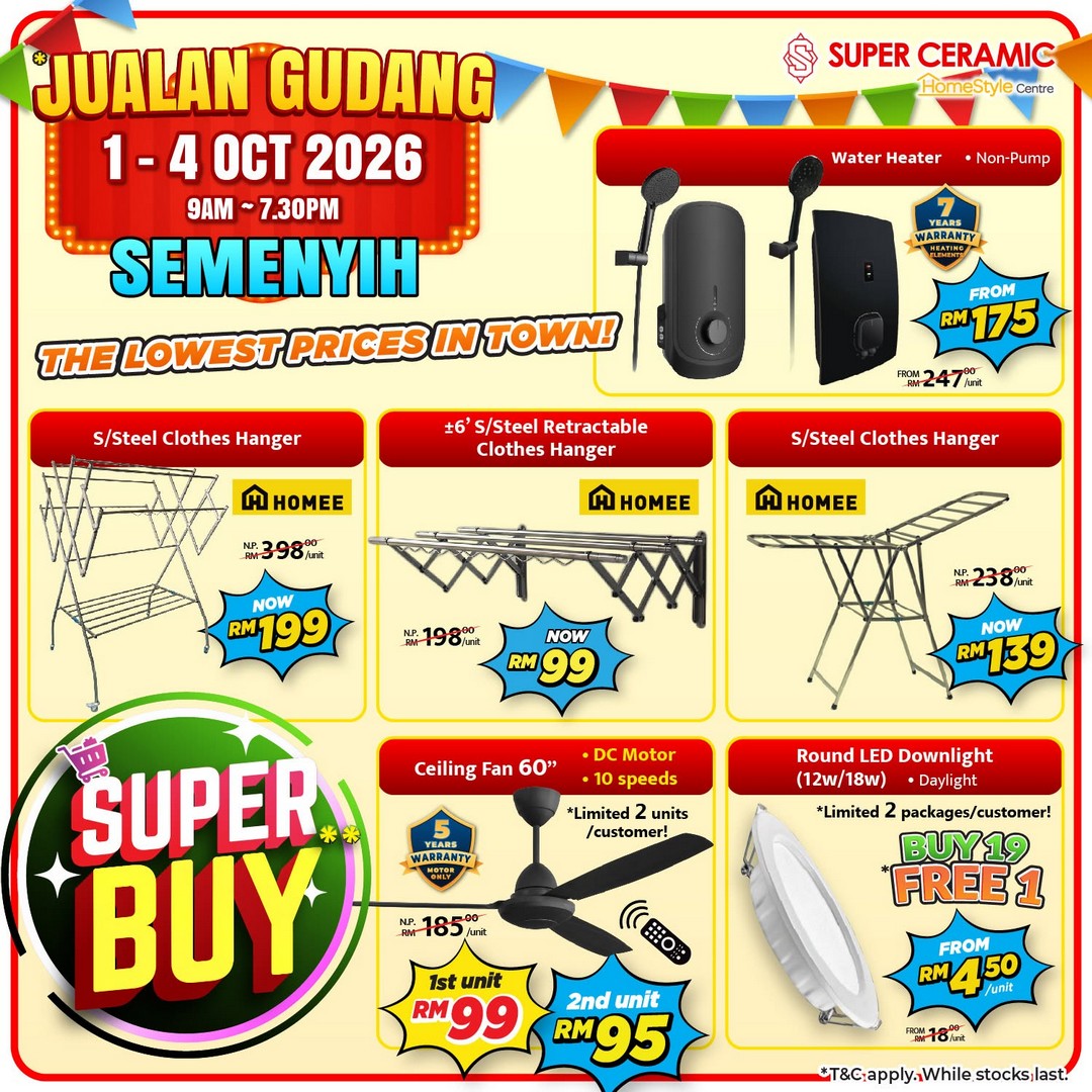 Super-Ceramic-Tiles-Semenyih-Super-Ceramic-Warehouse-Sale-5 1-4 October 2026: Super Ceramic Tiles: Semenyih Super Ceramic Warehouse Sale with Great Home Renovation Deals and Super Ball Promotion