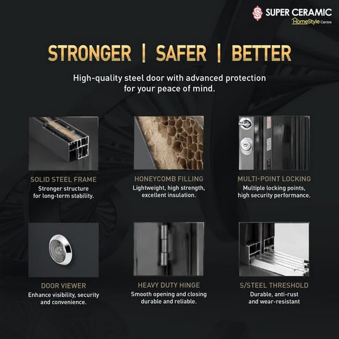 Super-Ceramic-Tiles-Steel-Entrance-Door-Promotion-from-RM980-2 5 September 2026 onwards: Super Ceramic Tiles: Steel Entrance Door Promotion from RM980 at Super Ceramic HomeStyle Centre Bukit Puchong