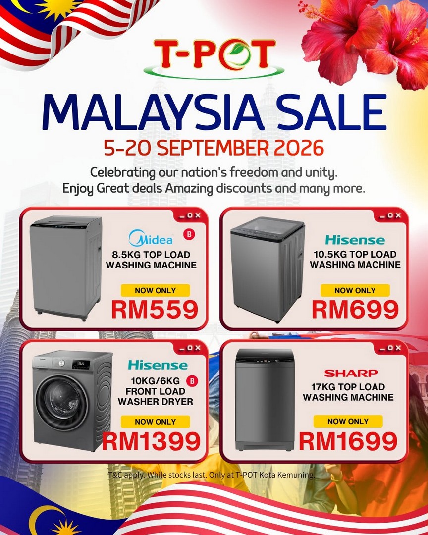 T-POT-Malaysia-Malaysia-Sale-Promotion-on-Home-Appliances-4 5-20 September 2026: T-POT Malaysia: Malaysia Sale Promotion on Home Appliances