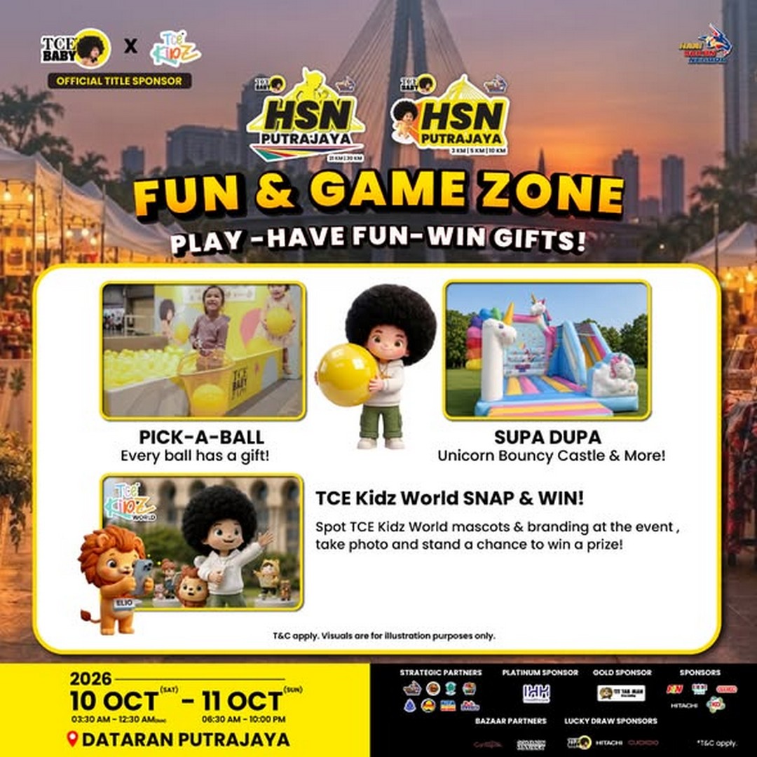 TCE-Baby-x-TCE-Kidz-World-HSN-Putrajaya-Carnival-2 10-11 October 2026: TCE Baby x TCE Kidz World: HSN Putrajaya Carnival, Expo & Bazaar Promotion with RM21,000 Worth of Lucky Draw Prizes