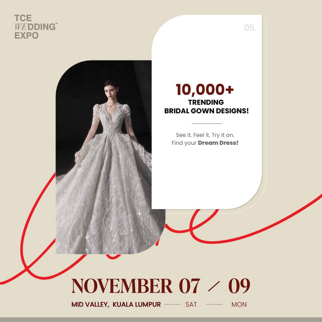 TCE-Wedding-Expo-43rd-TCE-Wedding-Expo-Promotion-6 7-9 November 2026: TCE Wedding Expo: 43rd TCE Wedding Expo Promotion with Free Entry, RM500,000 Cash & Prizes, Up to 90% Off at Mid Valley Exhibition Centre KL
