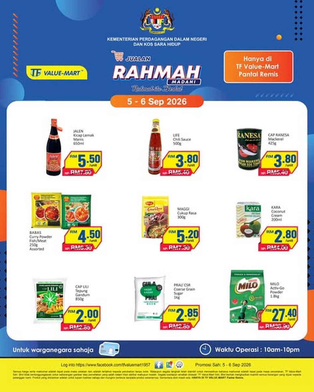 TF-Value-Mart-Pantai-Remis-Jualan-Rahmah-Promotion-2 5-6 September 2026: TF Value-Mart Pantai Remis: Jualan Rahmah Promotion with Great Shopping Deals