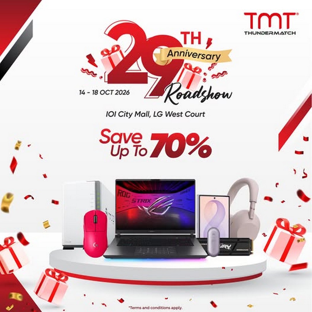 TMT-Malaysia-29th-Anniversary-Roadshow-Promotion 14-18 October 2026: TMT Malaysia: 29th Anniversary Roadshow Promotion with Up to 70% Off at IOI City Mall