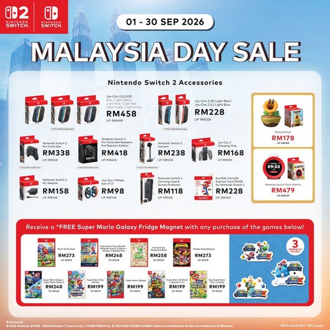 TMT-Malaysia-Nintendo-Switch-Promotion-–-Spend-RM1600-and-Stand-1 1-30 September 2026: TMT Malaysia Nintendo Switch Promotion – Spend RM1,600 and Stand a Chance to Get a FREE Super Mario Desk Mat