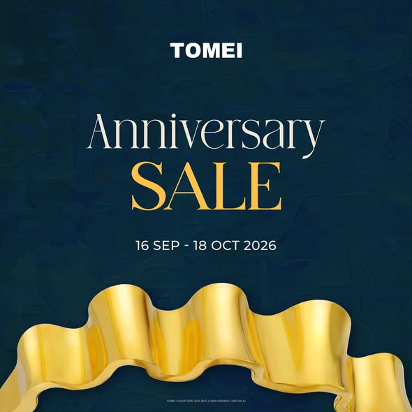 TOMEI-Anniversary-Sale-–-Trade-In-Old-Gold 16 September-18 October 2026: TOMEI: Anniversary Sale – Trade In Old Gold and Enjoy RM20 OFF on 916 Gold at Participating TOMEI Outlets