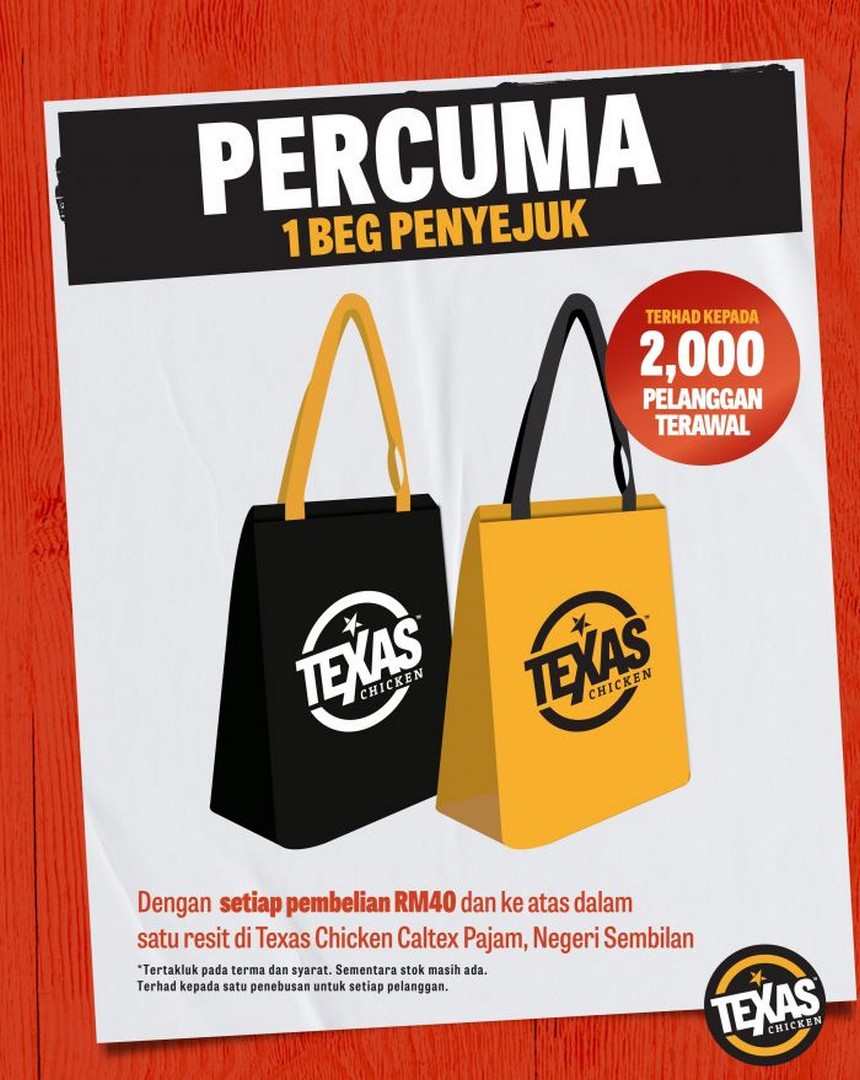 Texas-Chicken-Caltex-Pajam-Grand-Opening-Promotion-2 25 September 2026: Texas Chicken Caltex Pajam Grand Opening Promotion - Free Chicken and Cooler Bag Giveaway