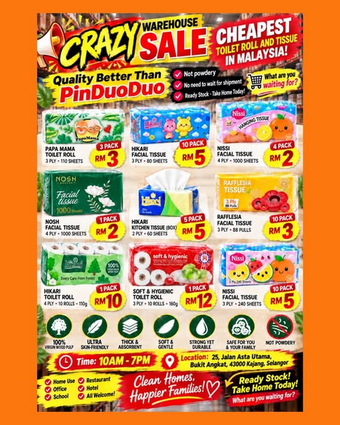 The-Atas-Warehouse-People-Crazy-Warehouse-Sale 11 September 2026 onwards: The Atas Warehouse People: Crazy Warehouse Sale with Household Essentials at Special Warehouse Prices in Kajang, Selangor