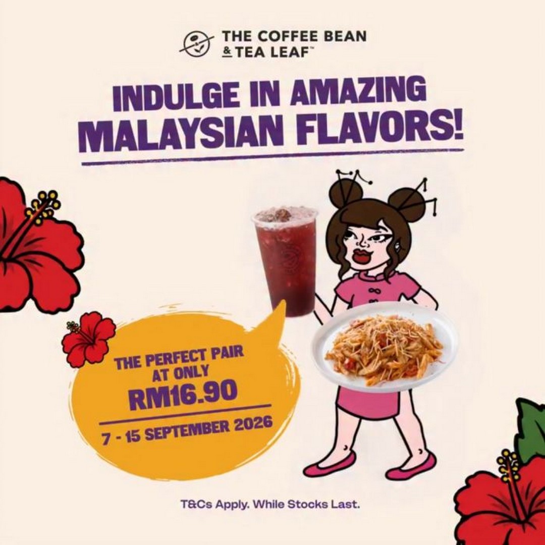 The-Coffee-Bean-Tea-Leaf-Malaysia-Asam-Pedas-Penne-Pasta 7-15 September 2026: The Coffee Bean & Tea Leaf Malaysia: Asam Pedas Penne Pasta & Rose Mixers Bundle at RM16.90 Promotion