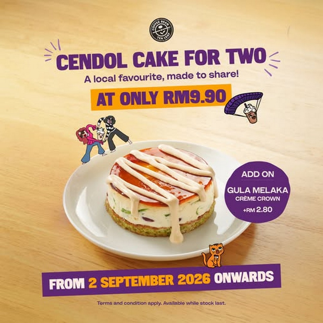 The-Coffee-Bean-Tea-Leaf-Malaysia-Cendol-Cake-For 2 September 2026 onwards: The Coffee Bean & Tea Leaf Malaysia Cendol Cake For Two Promotion at RM9.90
