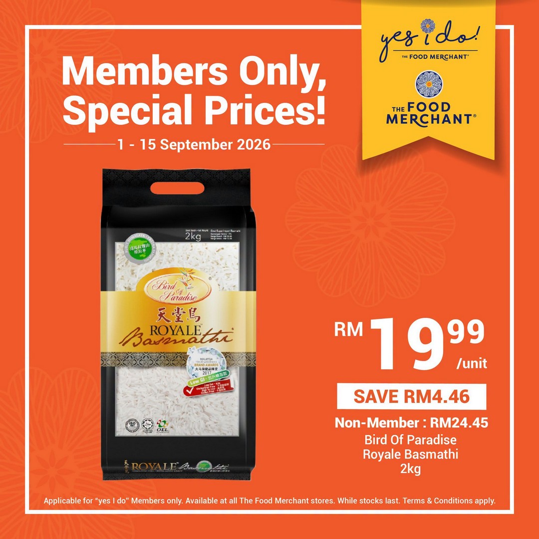 The-Food-Merchant-Members-Only-Special-Prices-Promotion-7 1-15 September 2026: The Food Merchant: Members-Only Special Prices Promotion with Exclusive Savings