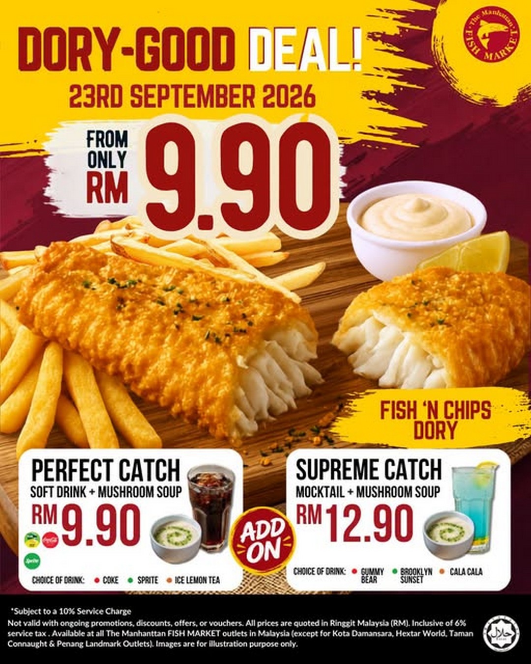 The-Manhattan-FISH-MARKET-Fish-N-Chips-Dory-Promotion 23 September 2026: The Manhattan FISH MARKET: Fish ’N Chips Dory Promotion from RM9.90 at Selected Outlets