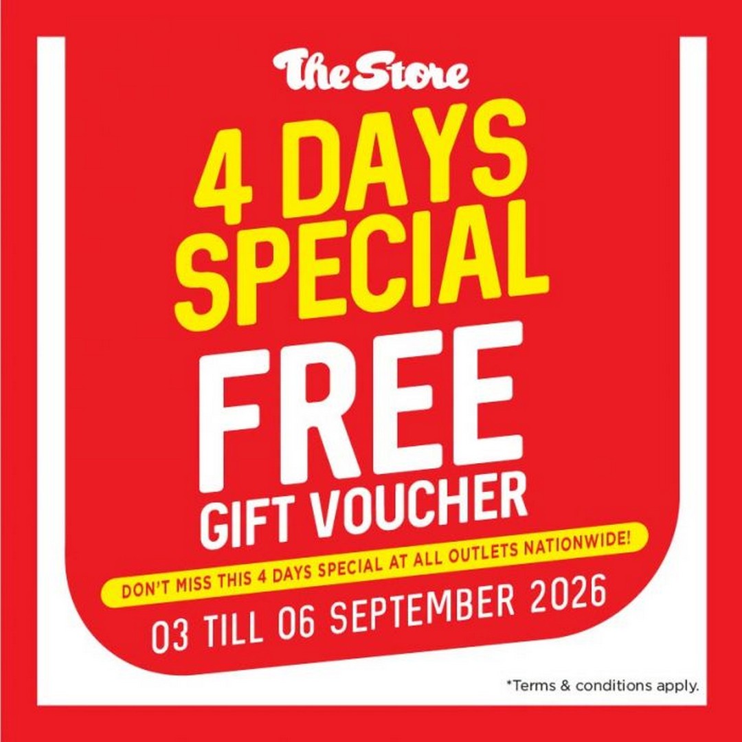 The-Store-Free-Voucher-Promotion 3-6 September 2026: The Store Free Voucher Promotion: Get Up to RM50 Free Gift Voucher