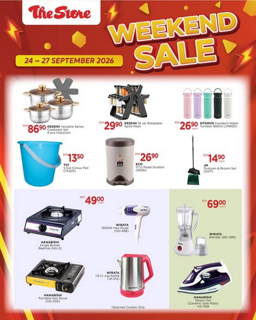 The-Store-Malaysia-Weekend-Sale-Promotion-on-Groceries-Fashion-Shoes-2 24-27 September 2026: The Store Malaysia: Weekend Sale Promotion on Groceries, Fashion, Shoes, Handbags and Home Essentials