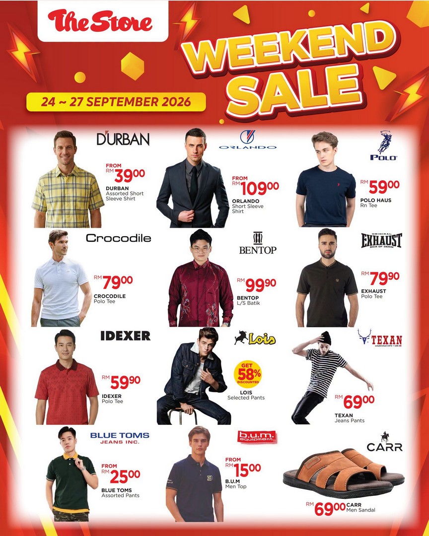 The-Store-Malaysia-Weekend-Sale-Promotion-on-Groceries-Fashion-Shoes-4 24-27 September 2026: The Store Malaysia: Weekend Sale Promotion on Groceries, Fashion, Shoes, Handbags and Home Essentials