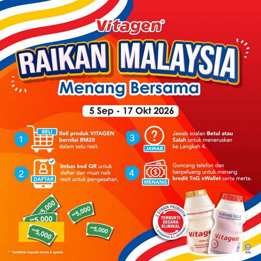 VITAGEN-Peraduan-Raikan-Malaysia-Menang-Bersama-Promotion-3 5 September-17 October 2026: VITAGEN: Peraduan Raikan Malaysia Menang Bersama Promotion – Win RM88,888 in Cash Prizes & Touch 'n Go eWallet Credits