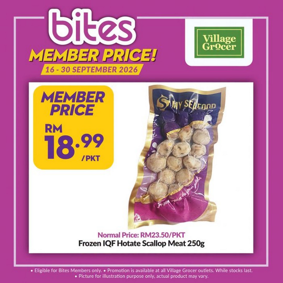 Village-Grocer-Bites-Member-Promotion-–-Member-Prices-1 16–30 September 2026: Village Grocer Bites Member Promotion – Member Prices From RM4.79 & Buy 2 Free 1