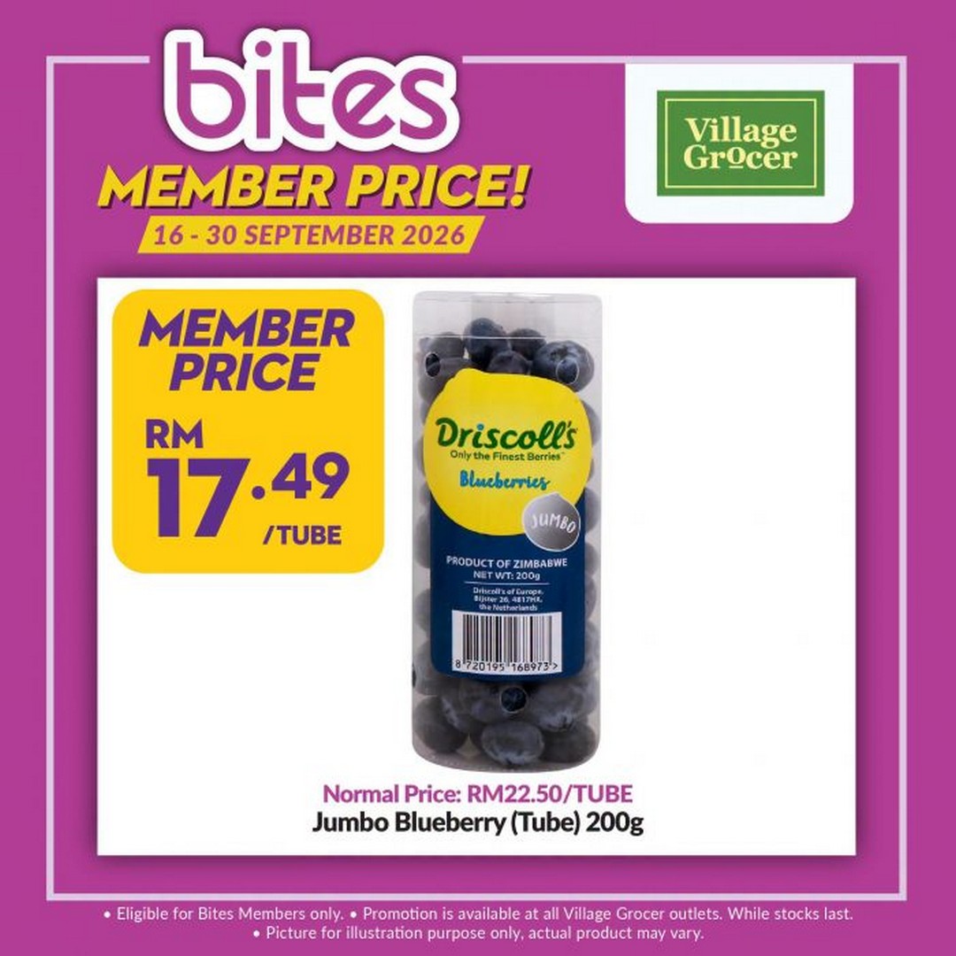 Village-Grocer-Bites-Member-Promotion-–-Member-Prices 16–30 September 2026: Village Grocer Bites Member Promotion – Member Prices From RM4.79 & Buy 2 Free 1