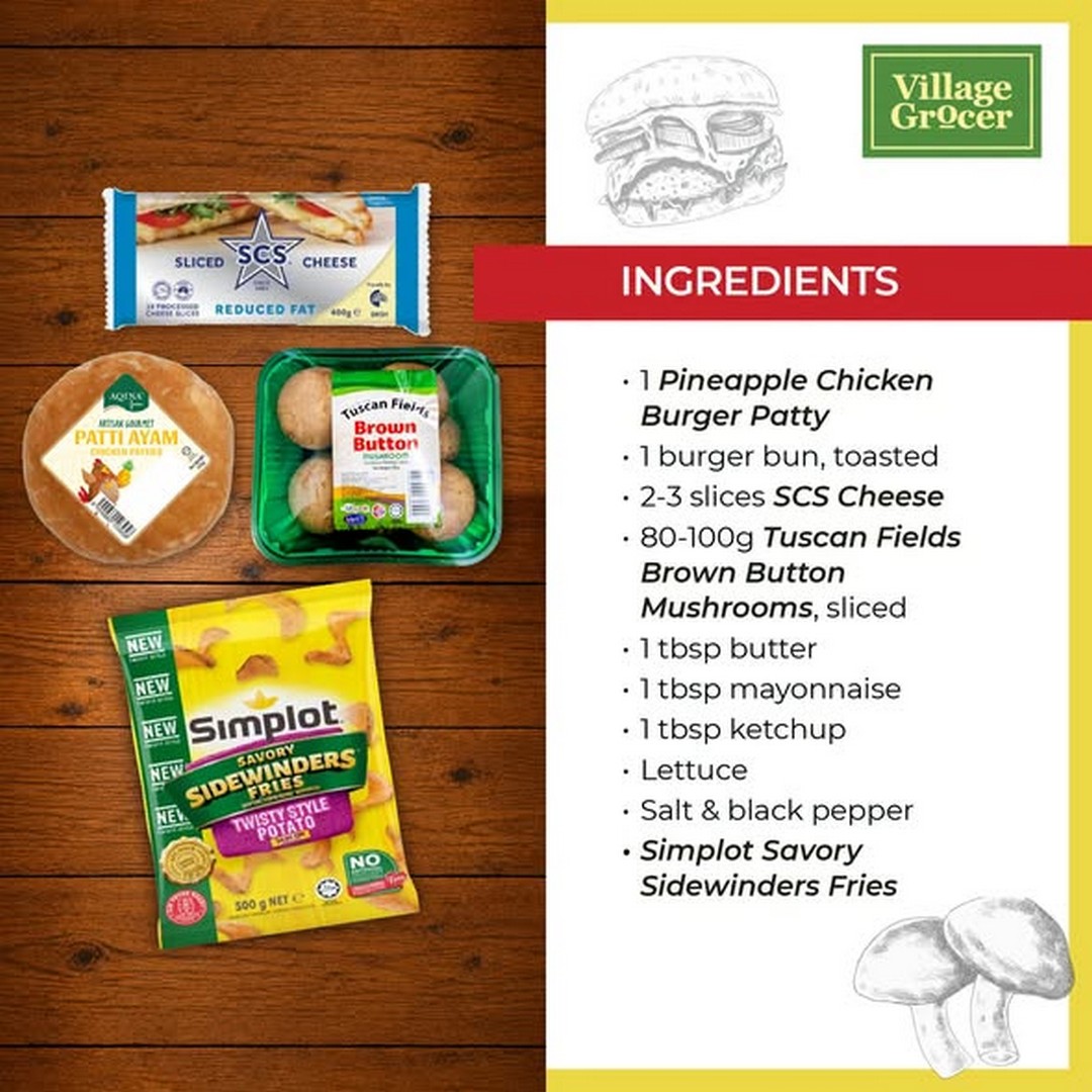 Village-Grocer-Bumper-Bonanza-Sale-with-Pineapple-Chicken-Burger-2 4-7 September 2026: Village Grocer: Bumper Bonanza Sale with Pineapple Chicken Burger, Mushrooms, Fries and Cheese Deals from RM6.50