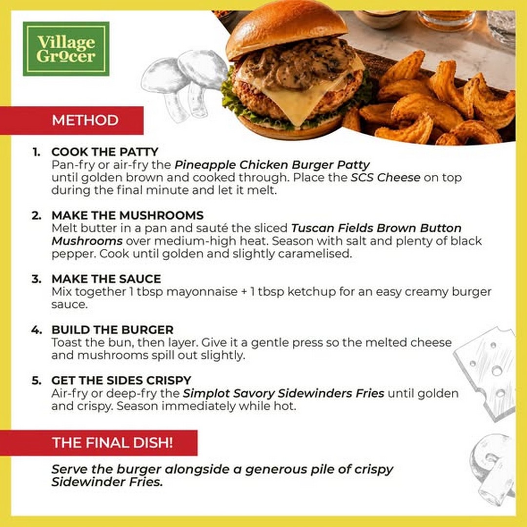 Village-Grocer-Bumper-Bonanza-Sale-with-Pineapple-Chicken-Burger-3 4-7 September 2026: Village Grocer: Bumper Bonanza Sale with Pineapple Chicken Burger, Mushrooms, Fries and Cheese Deals from RM6.50