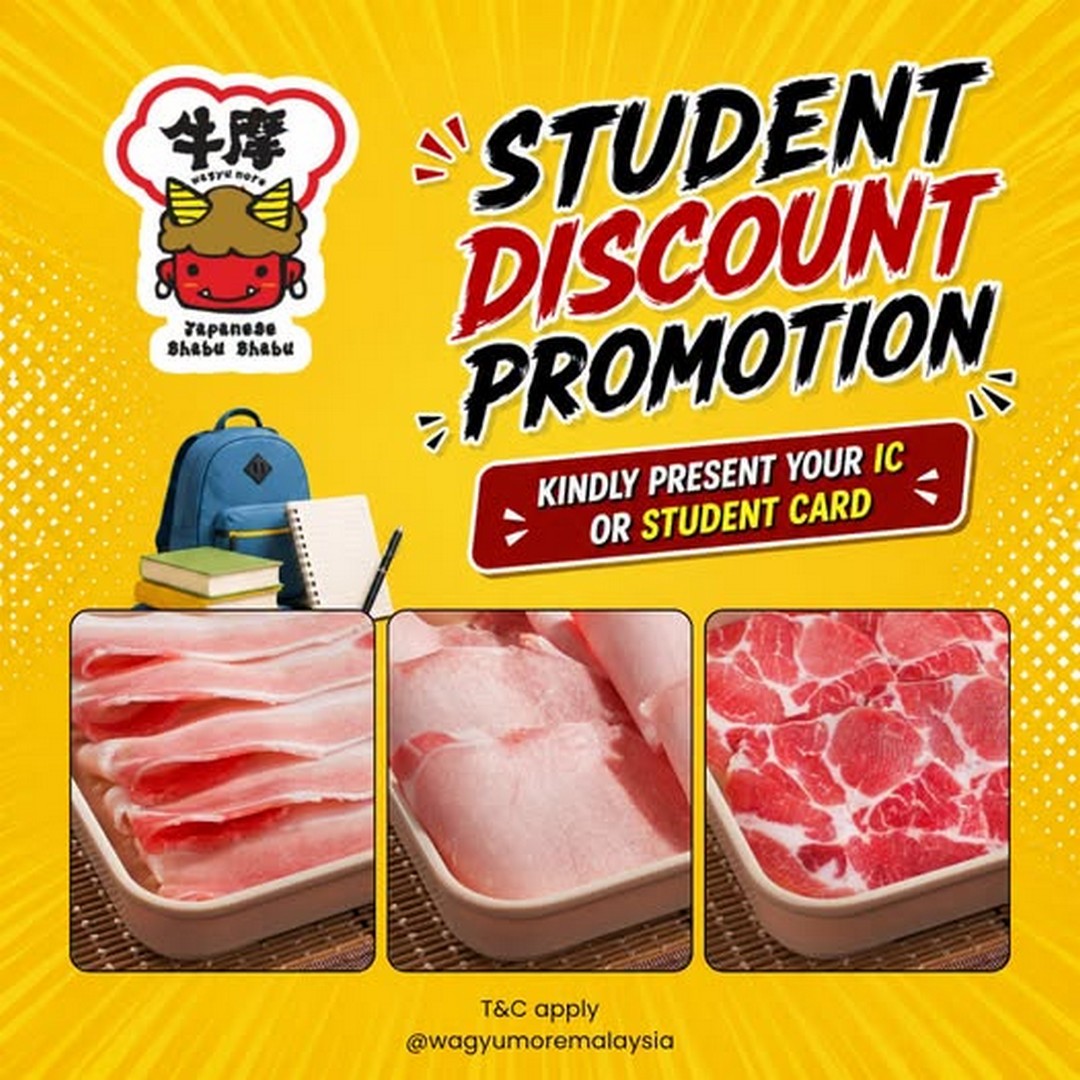 Wagyu-More-Malaysia-Student-20-Off-Lunch-Promotion 21 September 2026 onwards: Wagyu More Malaysia: Student 20% Off Lunch Promotion at The Gardens Mall and Sunway Pyramid