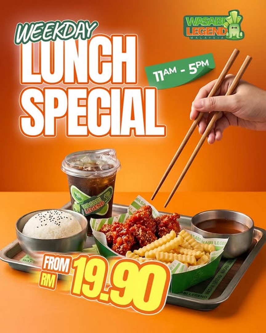 Wasabi-Legend-Malaysia-Lunch-Promotion-Under-RM20 29 September 2026 onwards: Wasabi Legend Malaysia: Lunch Promotion Under RM20 at Sunway Square