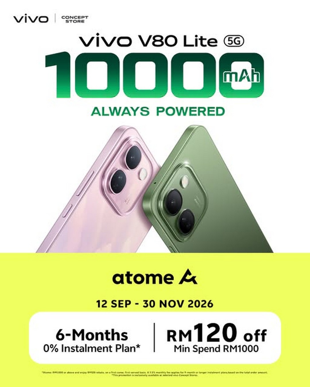 vivo-V80-Lite-Promotion-–-Enjoy-Up-to-RM120-Off Now till 30 November 2026: vivo V80 Lite Promotion – Enjoy Up to RM120 Off with 6-Month 0% Atome Instalment at Selected vivo Concept Stores