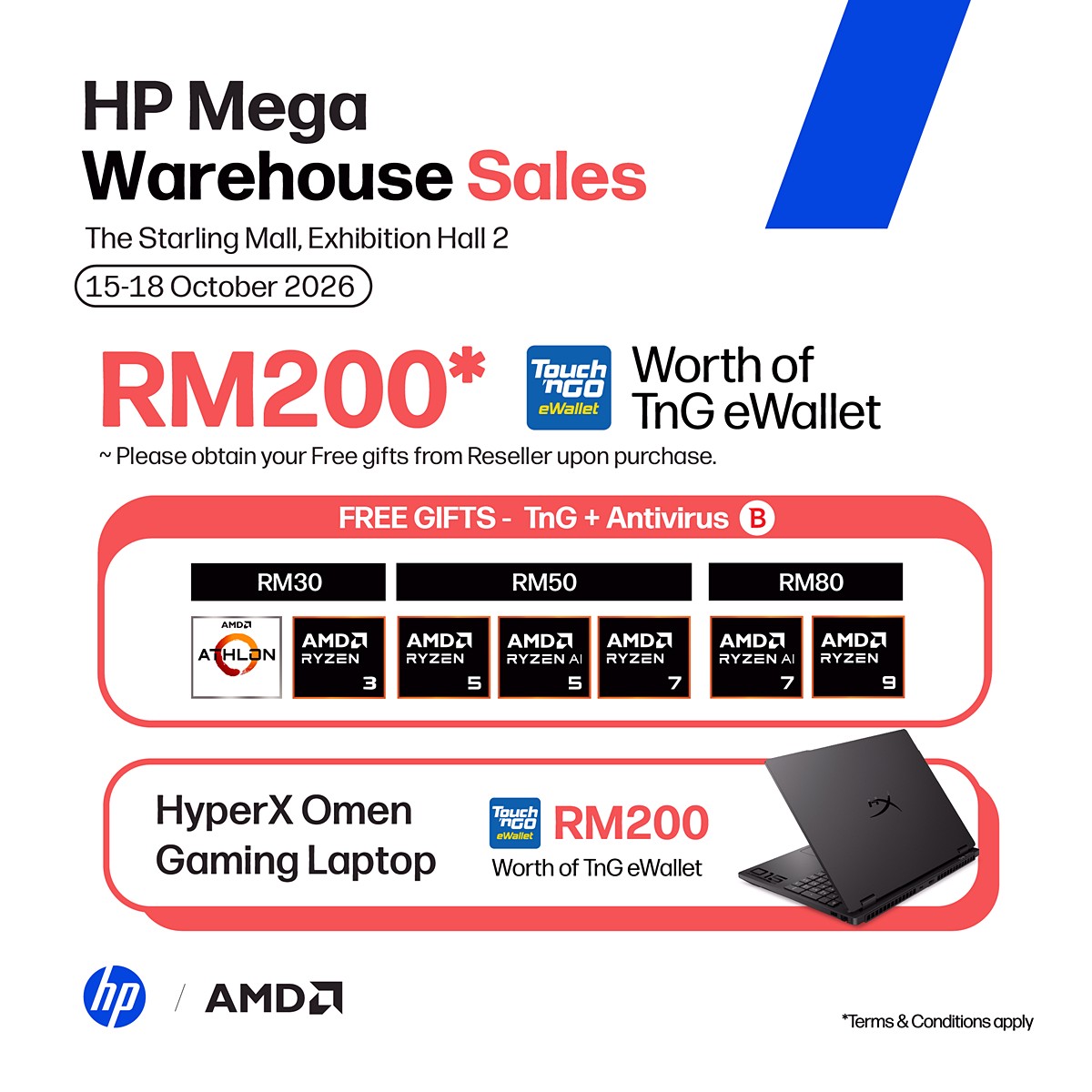2 15–18 Oct 2026: HP Mega Warehouse Sale – Laptops from RM1,599, Monitors at RM299, Free Gifts & eWallet Rewards