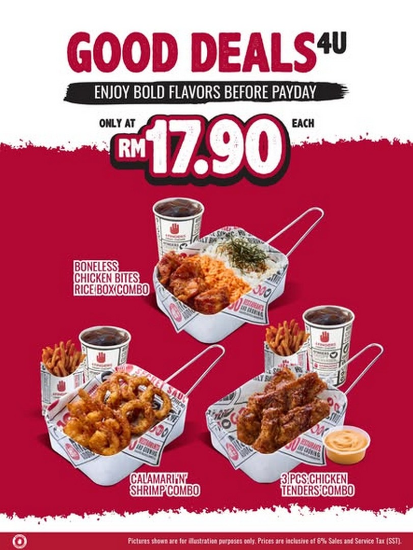 4Fingers-Malaysia-RM17.90-GD4U-Food-Combo-Promotion-1 19-22 October 2026: 4Fingers Malaysia RM17.90 GD4U Food Combo Promotion – Enjoy BCB Rice Box, Calamari 'N' Shrimp or 3-Piece Chicken Tender Combo at Participating Outlets
