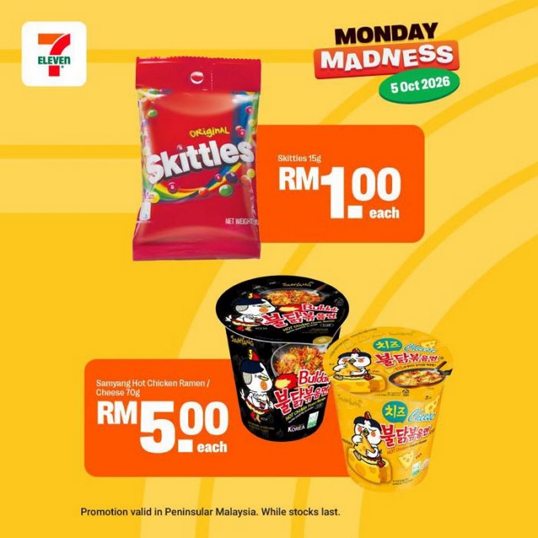 7-Eleven-Malaysia-Monday-Madness-Promotion-–-Buy-1-Free-1-6 5 October 2026: 7-Eleven Malaysia: Monday Madness Promotion – Buy 1 Free 1, RM1 Deals, Snacks, Drinks and Ready-to-Eat Favourites