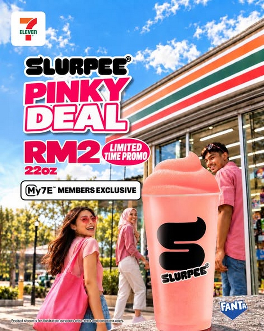7-Eleven-Malaysia-Slurpee-PINKY-DEALS-Promotion Now Till 30 November 2026: 7-Eleven Malaysia: Slurpee PINKY DEALS Promotion – Enjoy a 22oz Slurpee for Just RM2 with My7E Voucher