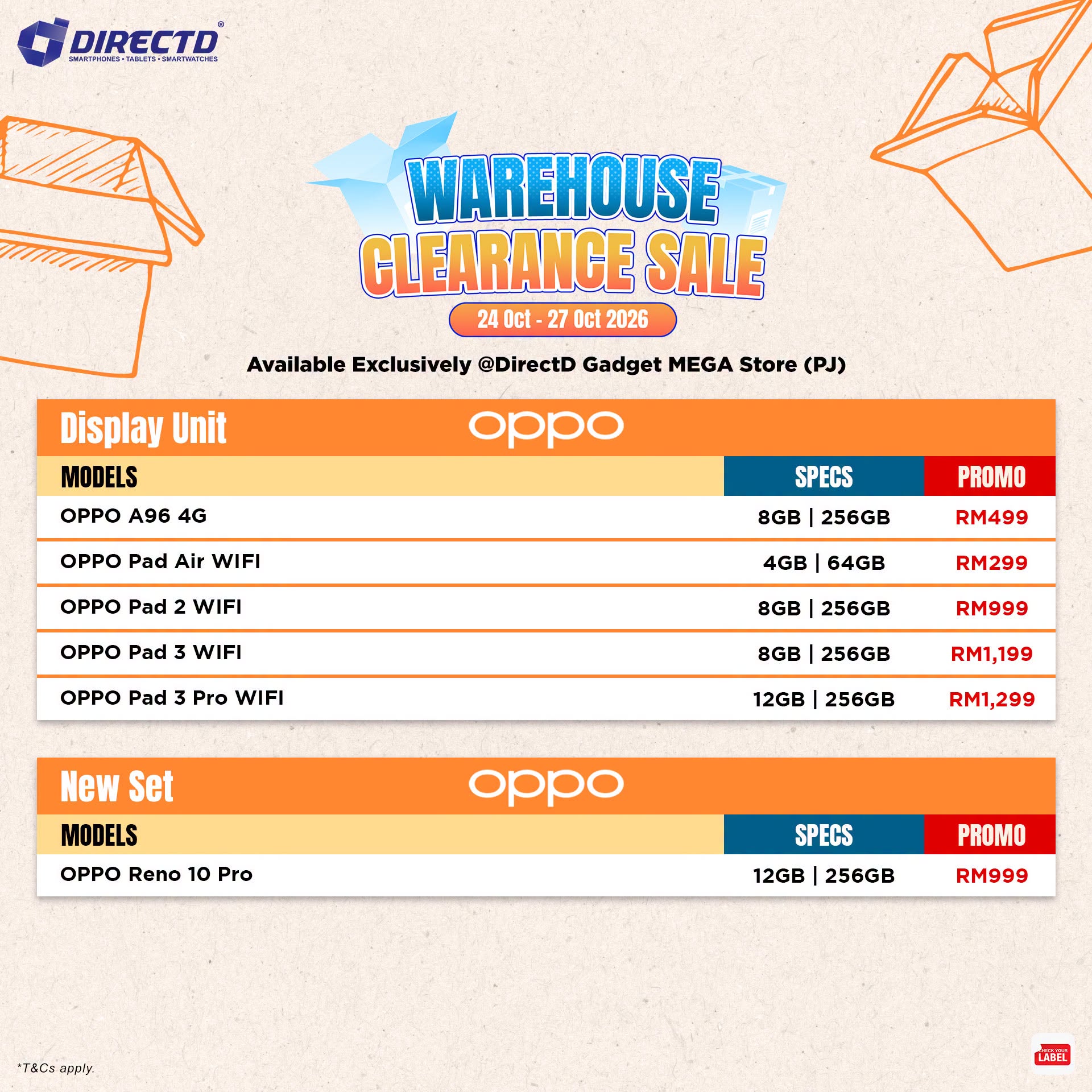 849058087_1102114115904392_3611746639374987359_n 24–27 Oct 2026: DirectD Warehouse Clearance Sale in PJ – Smartphones, MacBooks, Tablets & Home Gadgets from RM19