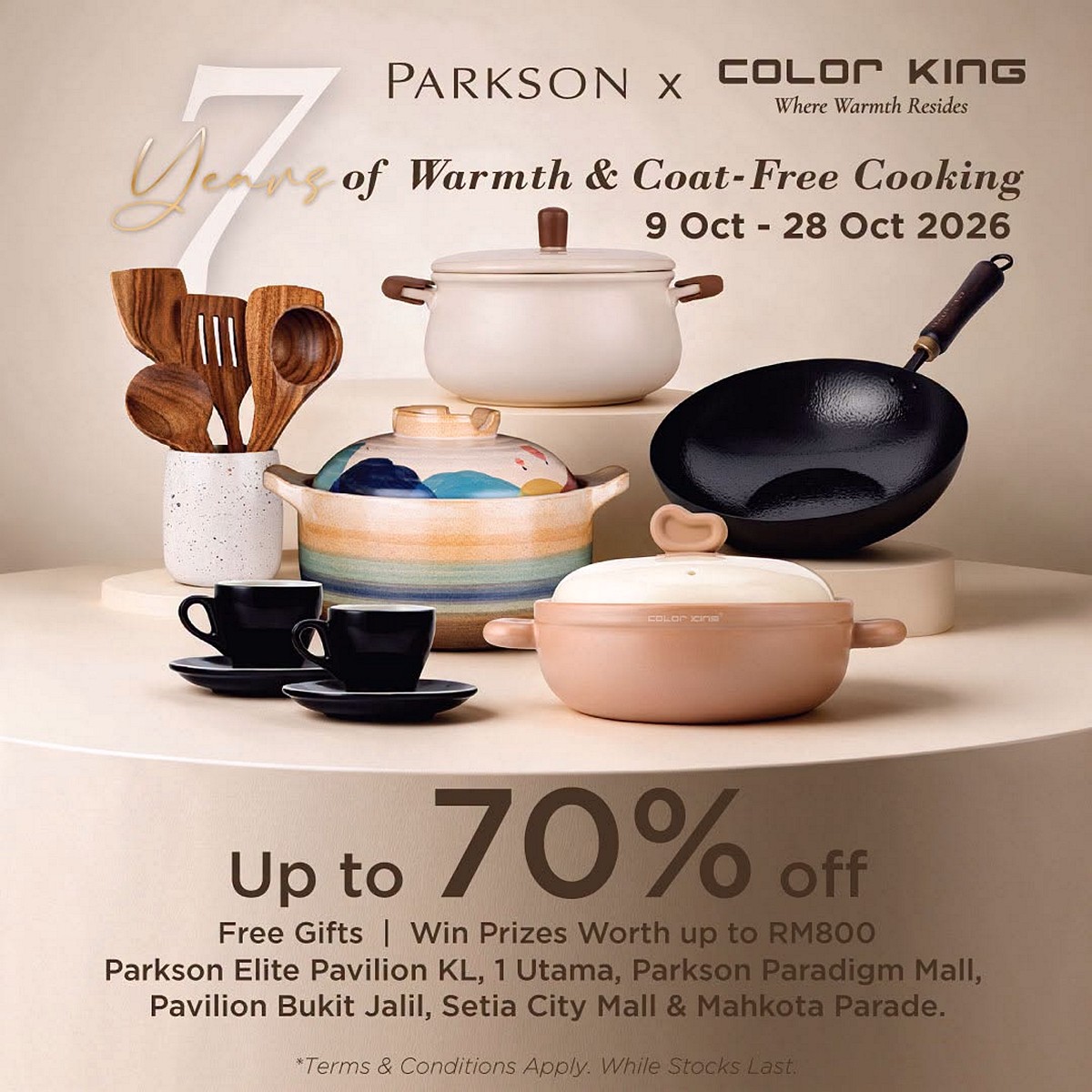 856008511_2536454223509225_8453613976761959747_n 9–28 Oct 2026: Parkson Malaysia x Color King 7th Anniversary Promotion – Up to 70% OFF Cookware, Free Gifts and RM800 Cash Prize