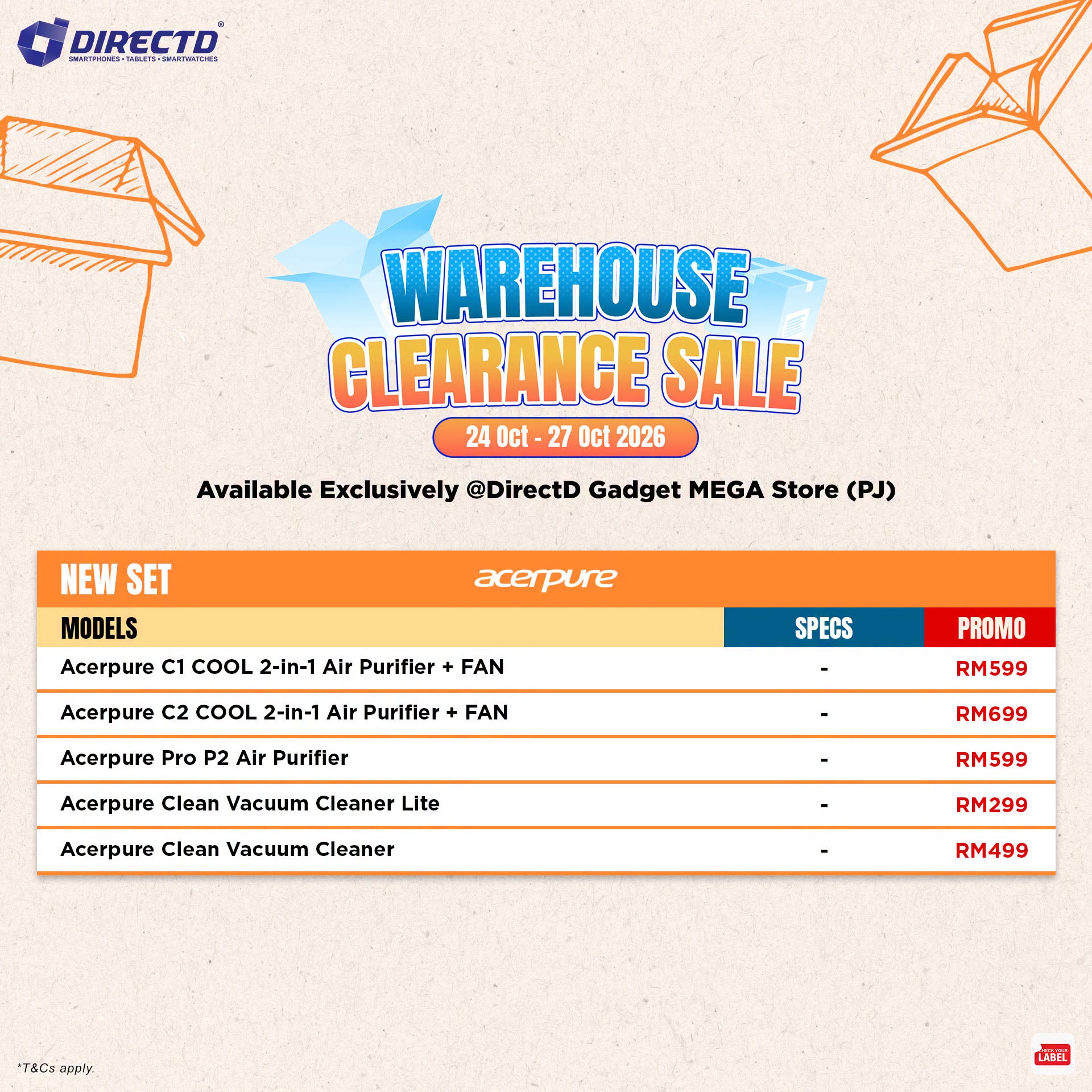 859583047_3336098259909937_5166453775824920246_n 24–27 Oct 2026: DirectD Warehouse Clearance Sale in PJ – Smartphones, MacBooks, Tablets & Home Gadgets from RM19