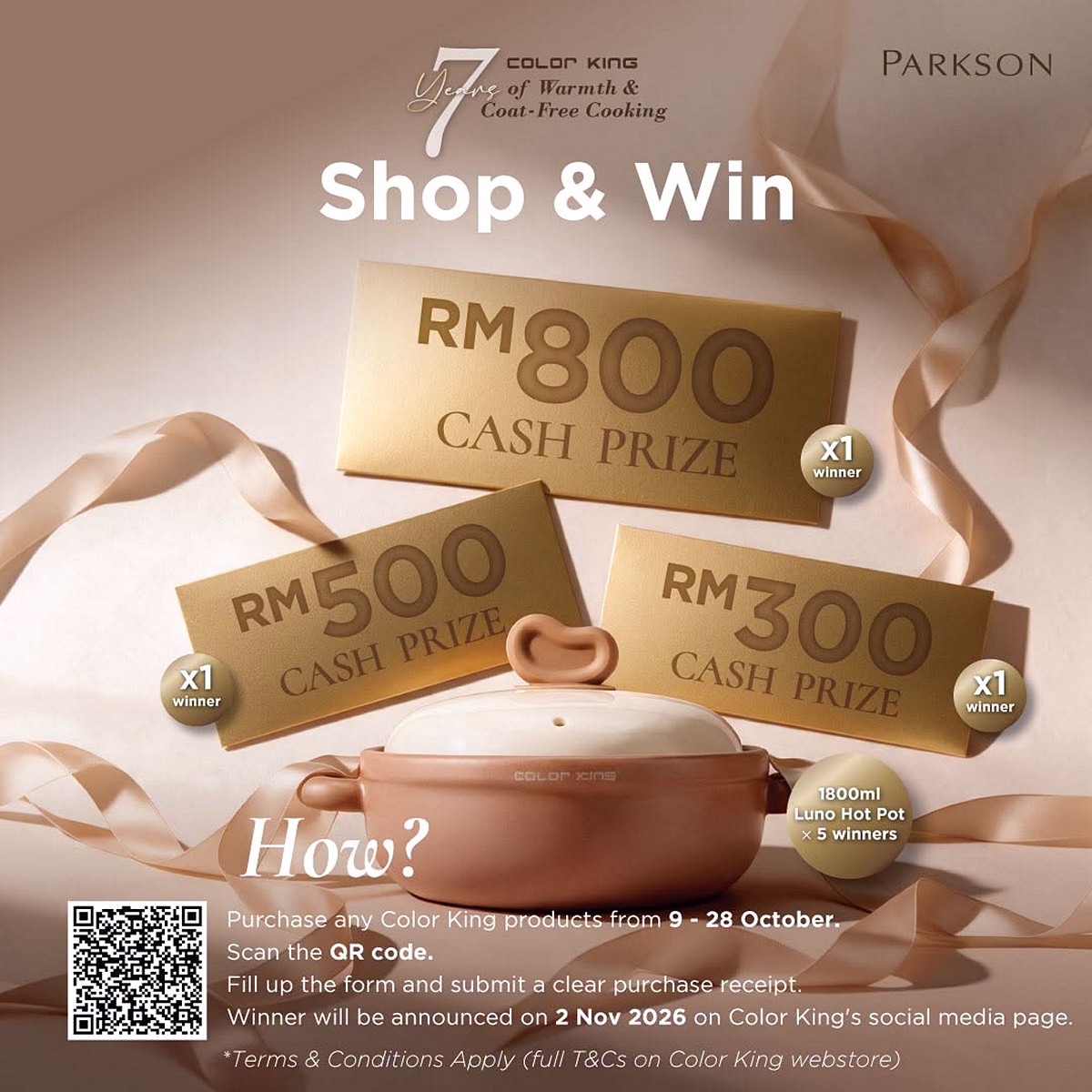 861104742_2229555724586192_2925187331026147210_n 9–28 Oct 2026: Parkson Malaysia x Color King 7th Anniversary Promotion – Up to 70% OFF Cookware, Free Gifts and RM800 Cash Prize