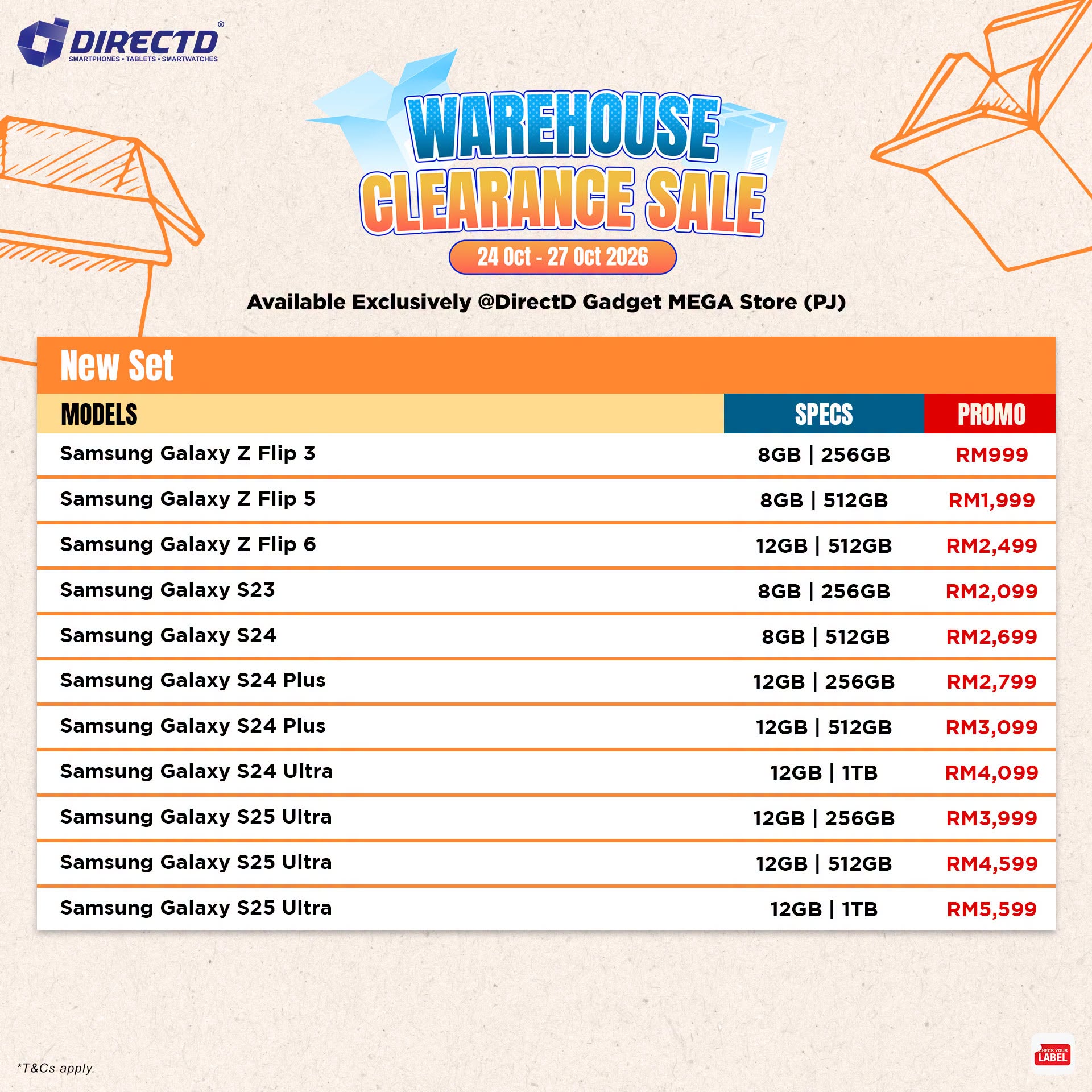 861834120_1835711167764835_3651573503137739652_n 24–27 Oct 2026: DirectD Warehouse Clearance Sale in PJ – Smartphones, MacBooks, Tablets & Home Gadgets from RM19