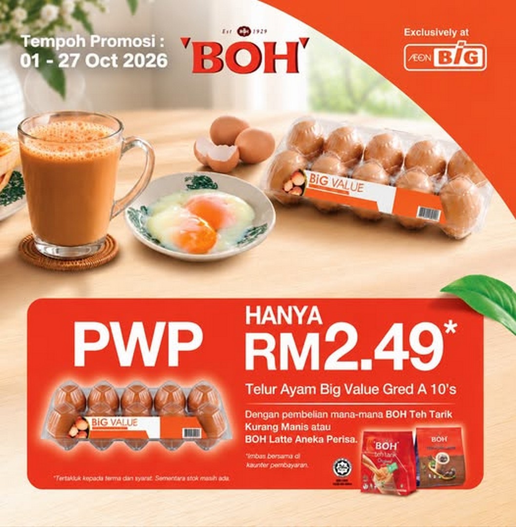 AEON-BiG-BOH-Breakfast-Promotion-with-Grade-A-Chicken-Eggs-from-RM2.49 1-27 October 2026: AEON BiG: BOH Breakfast Promotion with Grade A Chicken Eggs from RM2.49