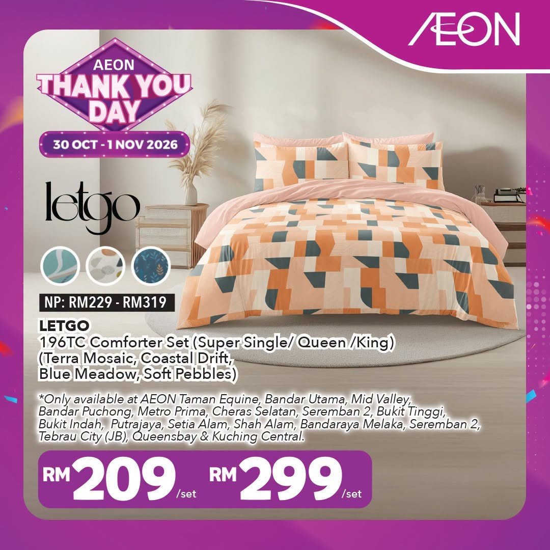 AEON-Malaysia-Thank-You-Day-Promotion-7-1 30 October–1 November 2026: AEON Malaysia Thank You Day Promotion, 1 Day Only Amazing Deals on 31 October, Shopping Offers and RM5 E-Voucher Rewards