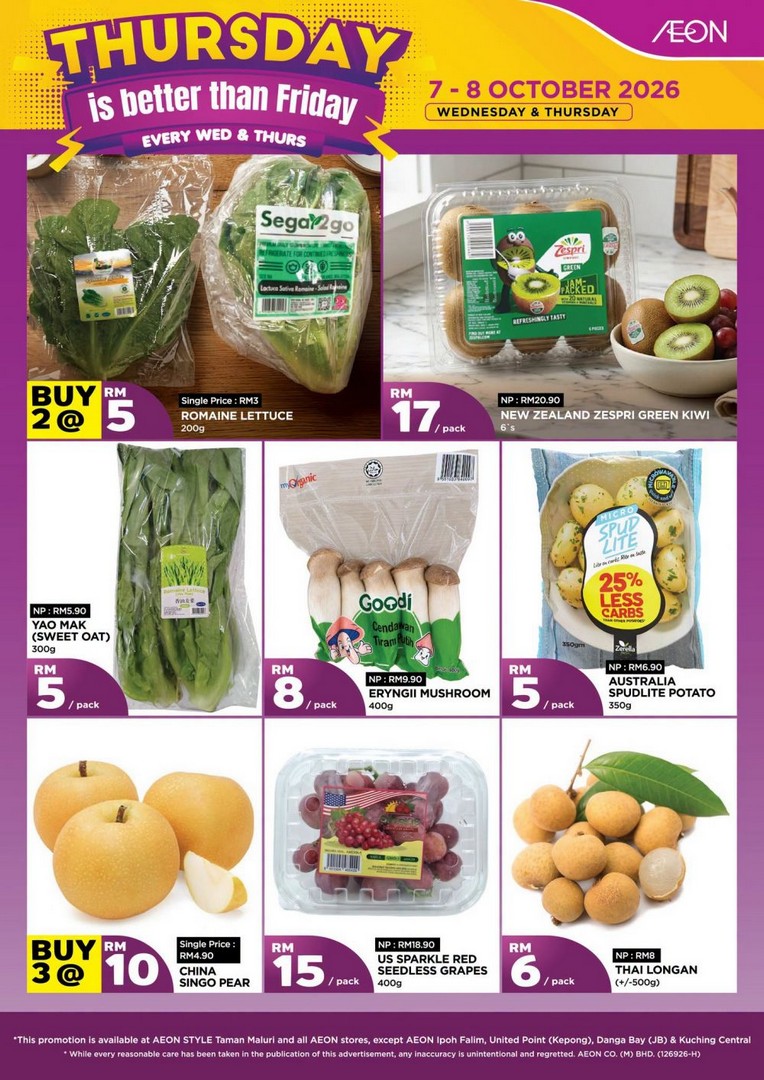 AEON-Malaysia-Thursday-Is-Better-Than-Friday-Fresh-Food-Promotion-1 7-8 October 2026: AEON Malaysia: “Thursday Is Better Than Friday” Fresh Food Promotion with Meat, Seafood, Fruit & Vegetable Deals