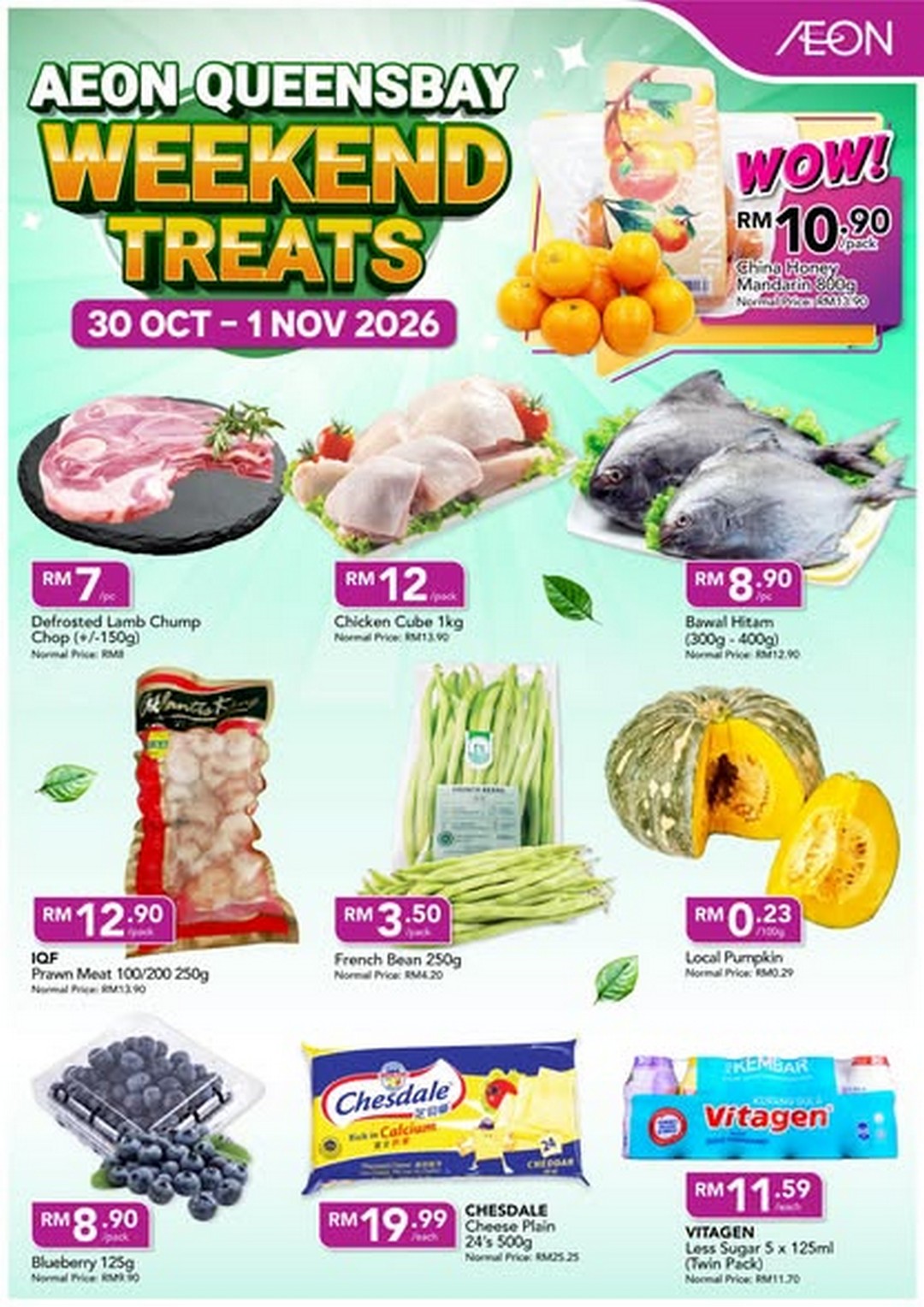 AEON-Malaysia-Weekend-Treats-Promotion-1 30 October-1 November 2026: AEON Malaysia Weekend Treats Promotion – Fresh Groceries, Meat, Seafood, Fruits & Daily Essentials Deals at 7 Selected Outlets