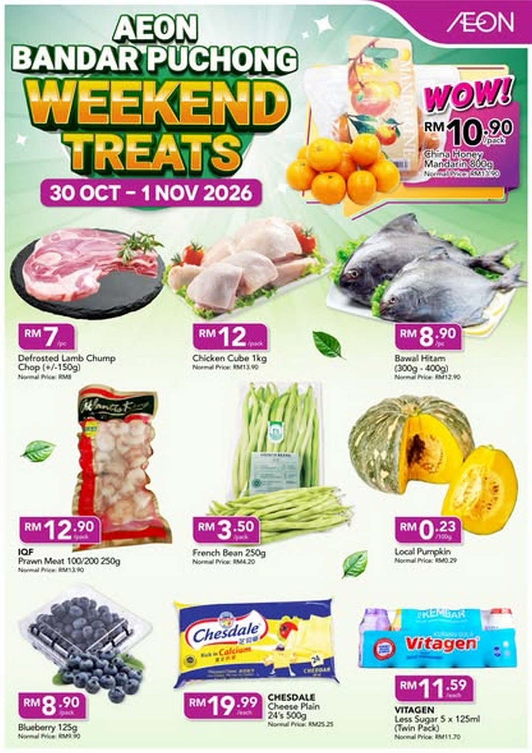 AEON-Malaysia-Weekend-Treats-Promotion-3 30 October-1 November 2026: AEON Malaysia Weekend Treats Promotion – Fresh Groceries, Meat, Seafood, Fruits & Daily Essentials Deals at 7 Selected Outlets