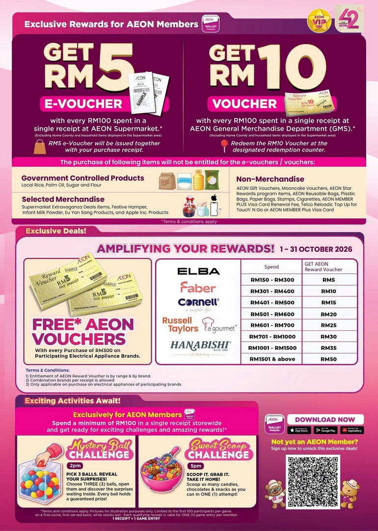 AEON-Malaysia-–-AEON-Taman-Equine-Member-Day-Promotion-11 24 October 2026 Onwards: AEON Malaysia – AEON Taman Equine Member Day Promotion with Up to 70% Off Home Deals, Fashion Bargains, Member Rewards and Fun Challenges