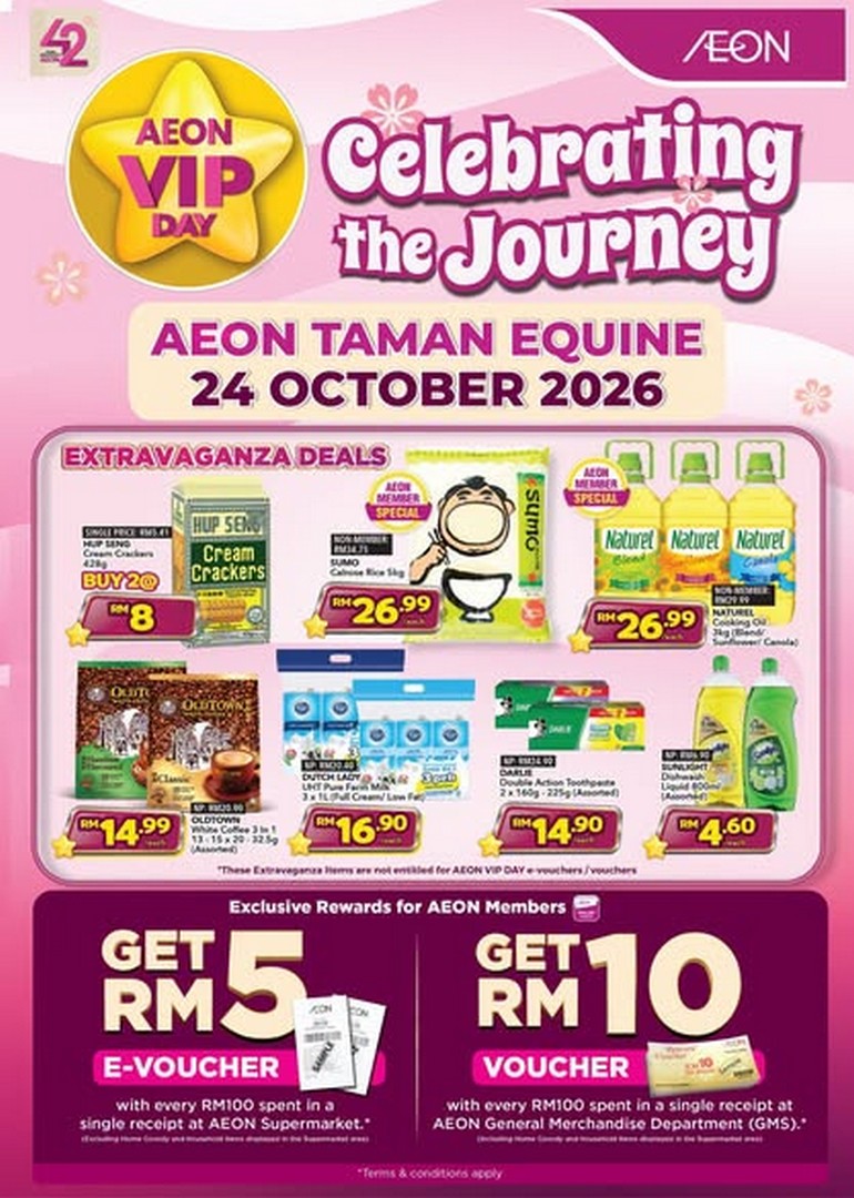 AEON-Malaysia-–-AEON-Taman-Equine-Member-Day-Promotion 24 October 2026 Onwards: AEON Malaysia – AEON Taman Equine Member Day Promotion with Up to 70% Off Home Deals, Fashion Bargains, Member Rewards and Fun Challenges