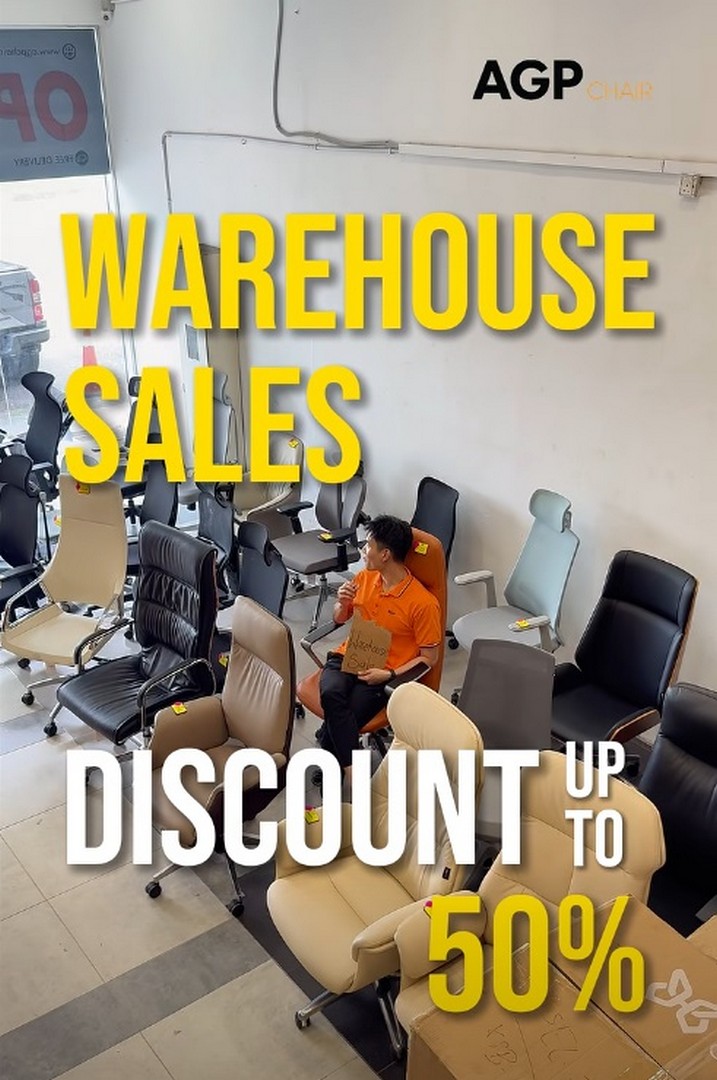 AGP-Chair-Malaysia-Warehouse-Sale-–-Enjoy-Up-to-50-Off 14 October 2026 onwards: AGP Chair Malaysia Warehouse Sale – Enjoy Up to 50% Off Ergonomic Chairs and Premium CEO Chairs at Petaling Jaya, Cheras C180 and Kepong