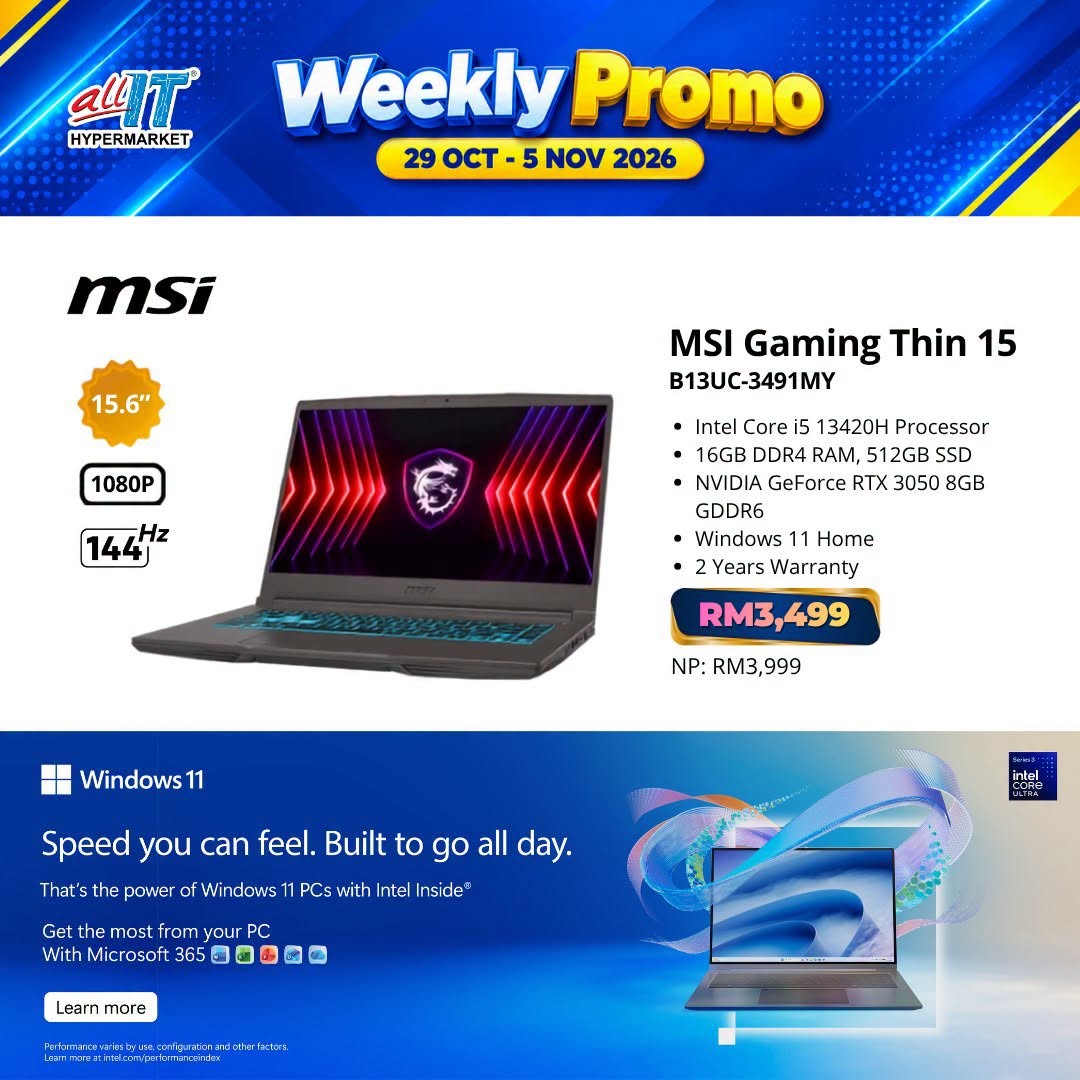 ALL-IT-Hypermarket-Laptop-Promotion-5 29 October-5 November 2026: ALL IT Hypermarket Laptop Promotion – Save on Surface Pro, Acer, ASUS, HP, Lenovo & MSI Gaming Laptops with FREE Gifts