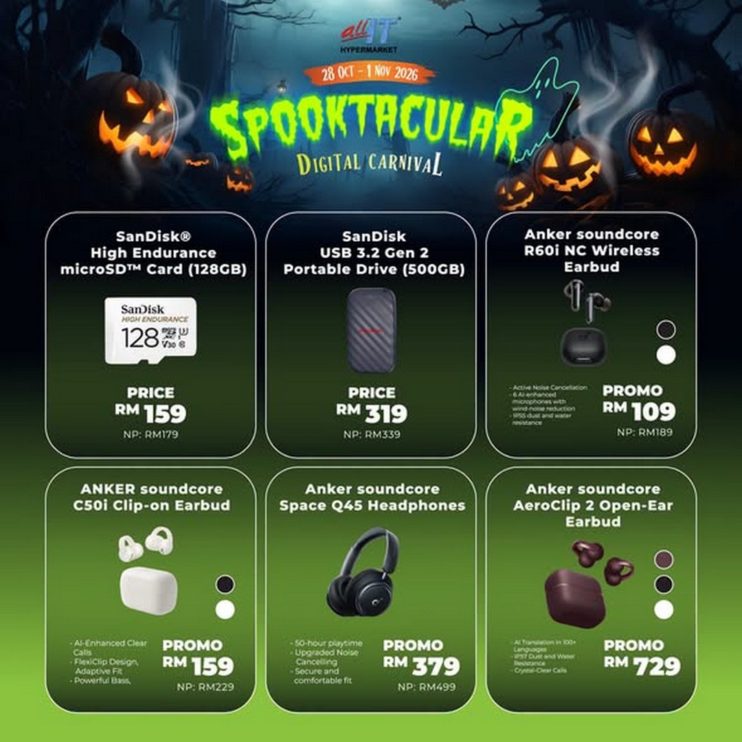 ALL-IT-Hypermarket-Spooktacular-Digital-Carnival-3 28 October–1 November 2026: ALL IT Hypermarket Spooktacular Digital Carnival at IOI City Mall Putrajaya – Gadget Deals, 3D Printing Workshops, Recycling Rewards and E-Wallet Savings