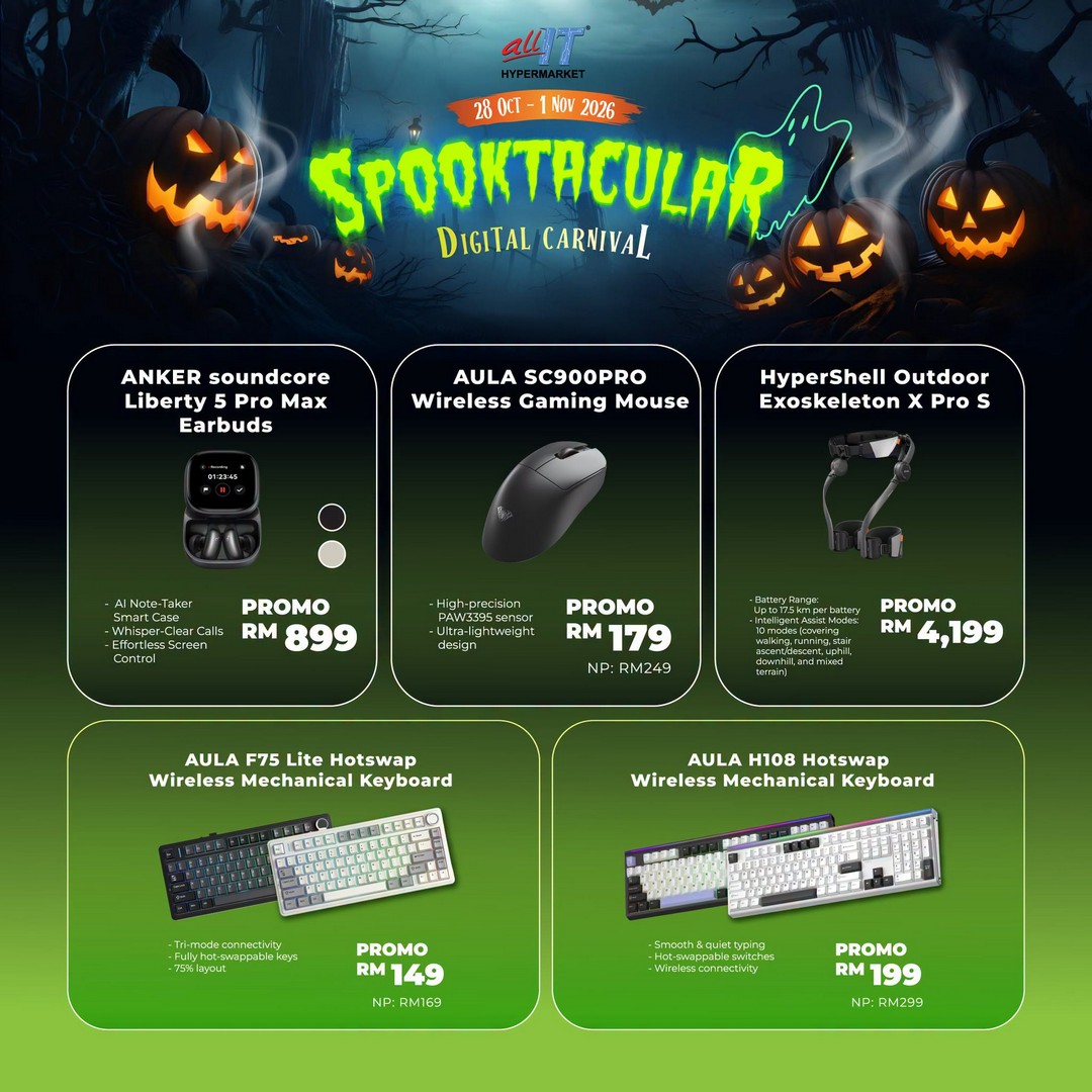 ALL-IT-Hypermarket-Spooktacular-Digital-Carnival-4 28 October–1 November 2026: ALL IT Hypermarket Spooktacular Digital Carnival at IOI City Mall Putrajaya – Gadget Deals, 3D Printing Workshops, Recycling Rewards and E-Wallet Savings