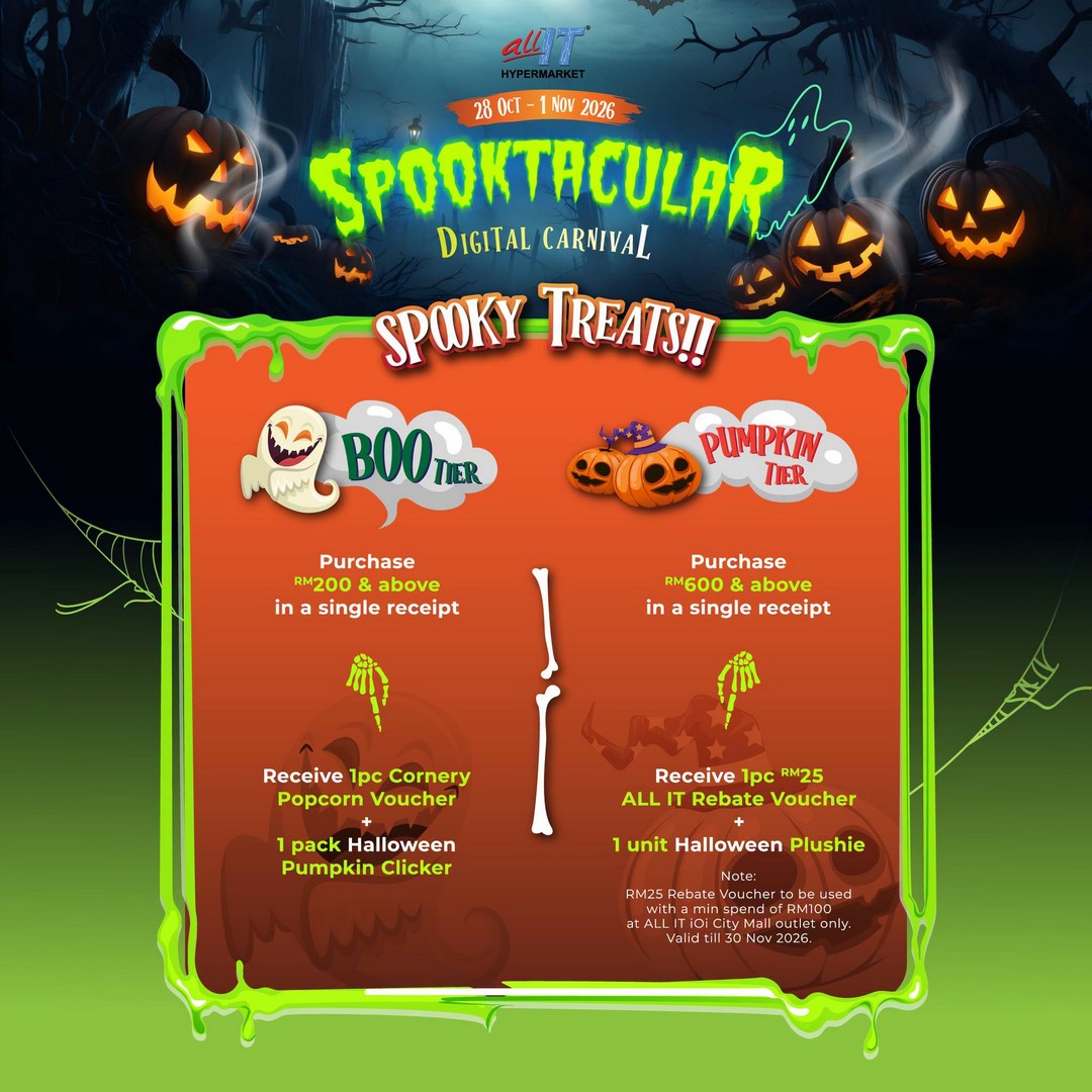 ALL-IT-Hypermarket-Spooktacular-Digital-Carnival-7 28 October–1 November 2026: ALL IT Hypermarket Spooktacular Digital Carnival at IOI City Mall Putrajaya – Gadget Deals, 3D Printing Workshops, Recycling Rewards and E-Wallet Savings