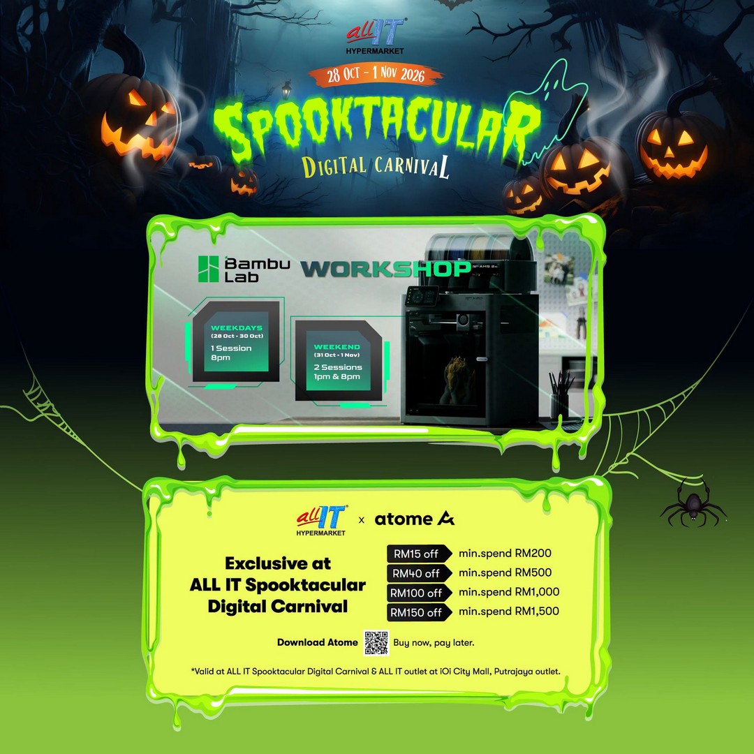 ALL-IT-Hypermarket-Spooktacular-Digital-Carnival-9 28 October–1 November 2026: ALL IT Hypermarket Spooktacular Digital Carnival at IOI City Mall Putrajaya – Gadget Deals, 3D Printing Workshops, Recycling Rewards and E-Wallet Savings
