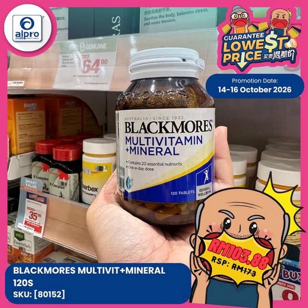 Alpro-Pharmacy-Health-Beauty-and-Nutrition-Promotion-2 14-16 October 2026: Alpro Pharmacy: Health, Beauty and Nutrition Promotion with Price Match Guarantee on Daily Essentials and Supplements