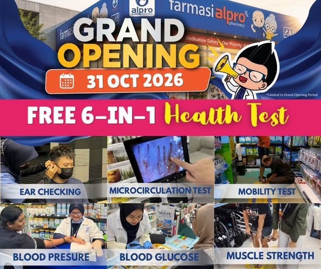 Alpro-Pharmacy-Mersing-Grand-Opening-Promotion-1 31 October 2026: Alpro Pharmacy Mersing Grand Opening Promotion with Free Health Screenings, Shopping Rewards and Exclusive Gifts at Bandar Tepian Sungai, Johor